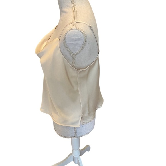 NWT AND NOW THIS Satin Cowlneck Camisole Creme Size Large - Picture 4 of 9